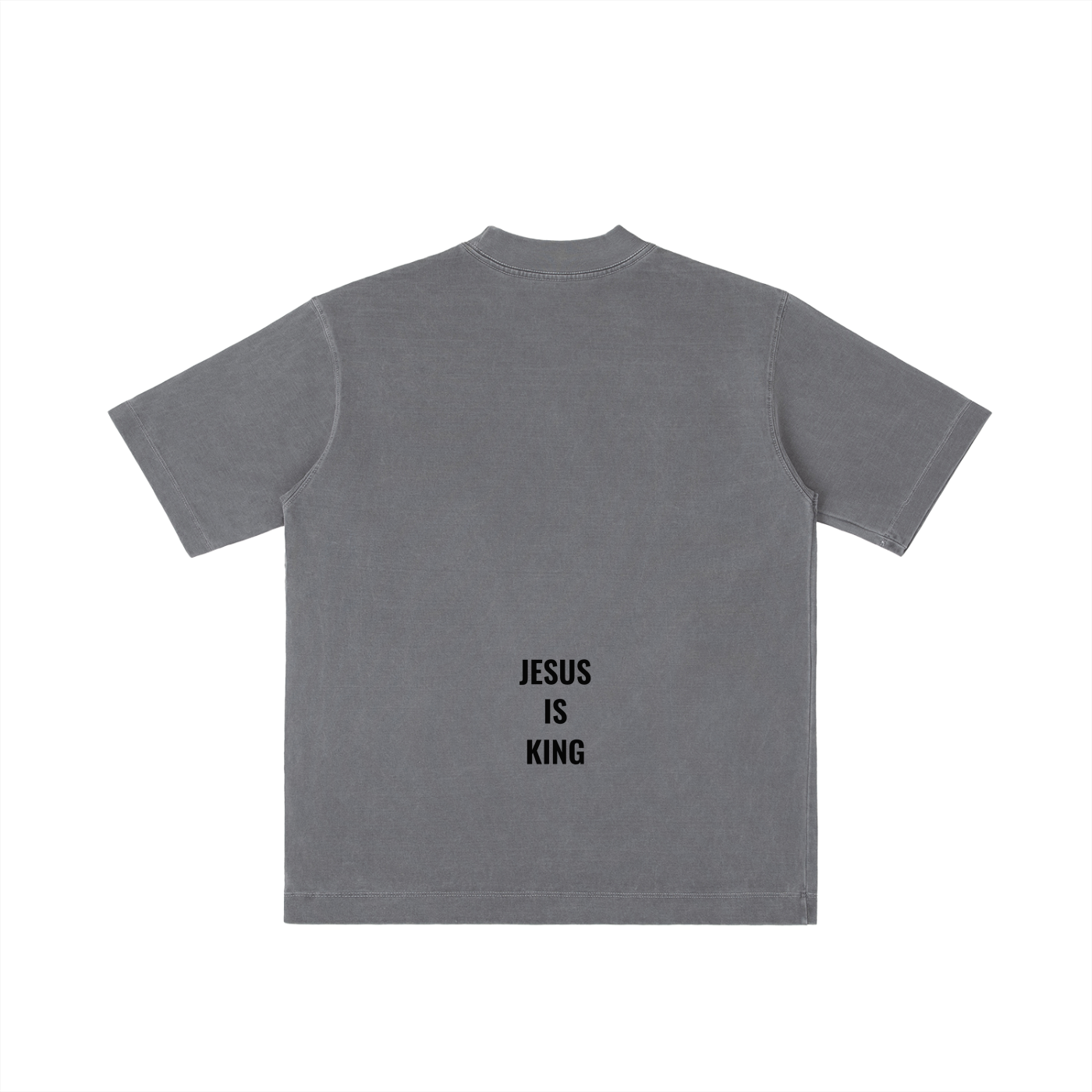 Vintage Washed Drop Shoulder Tee- BYST X JESUS IS KING