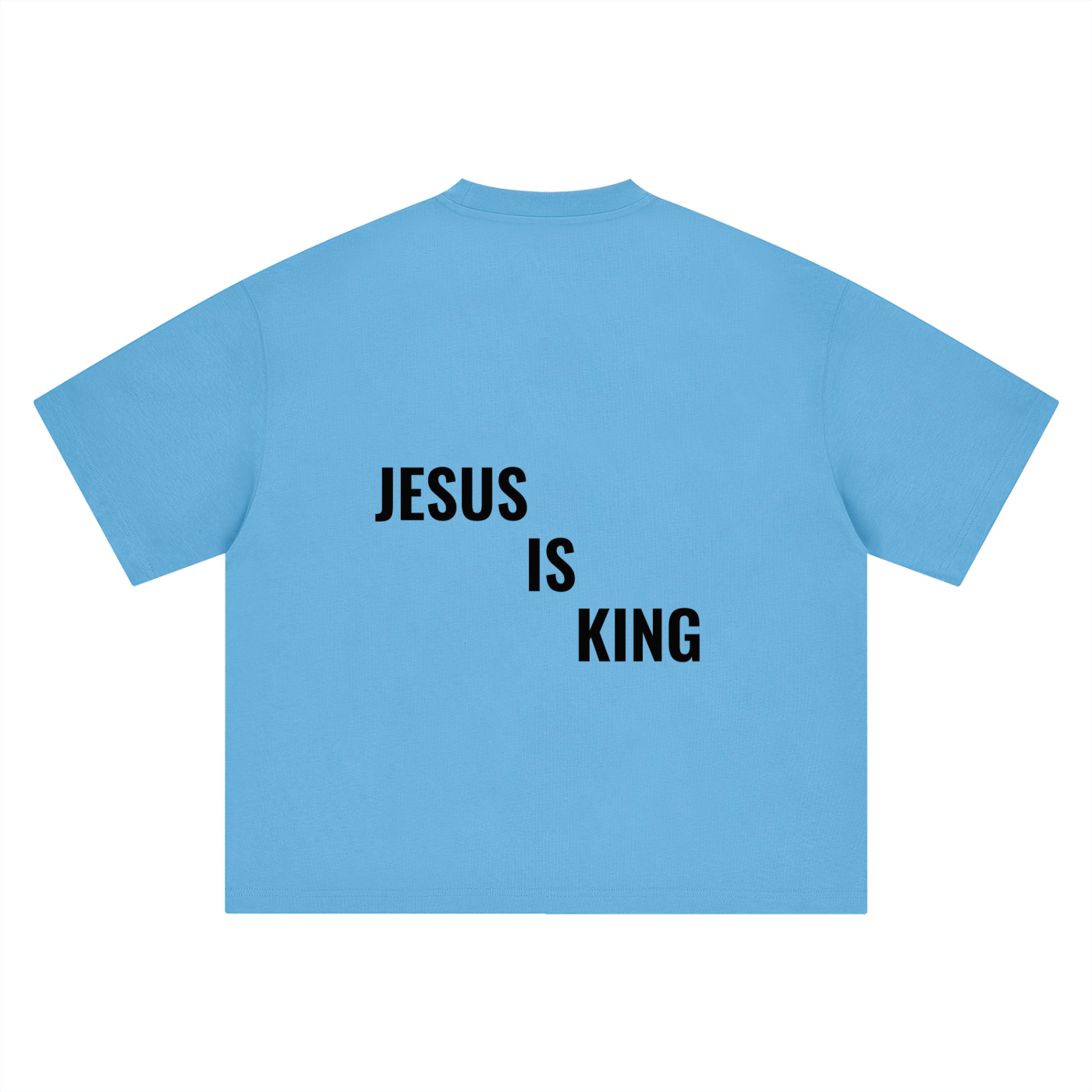 Boxy Oversized Tee- BYST X JESUS IS KING