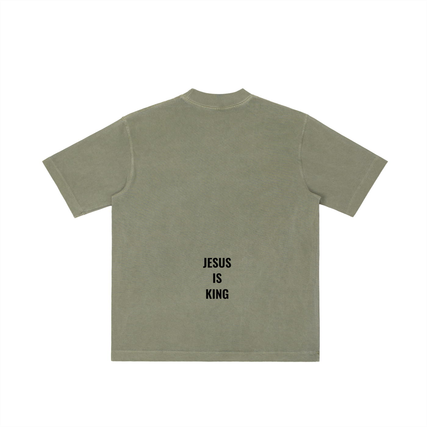 Vintage Washed Drop Shoulder Tee- BYST X JESUS IS KING