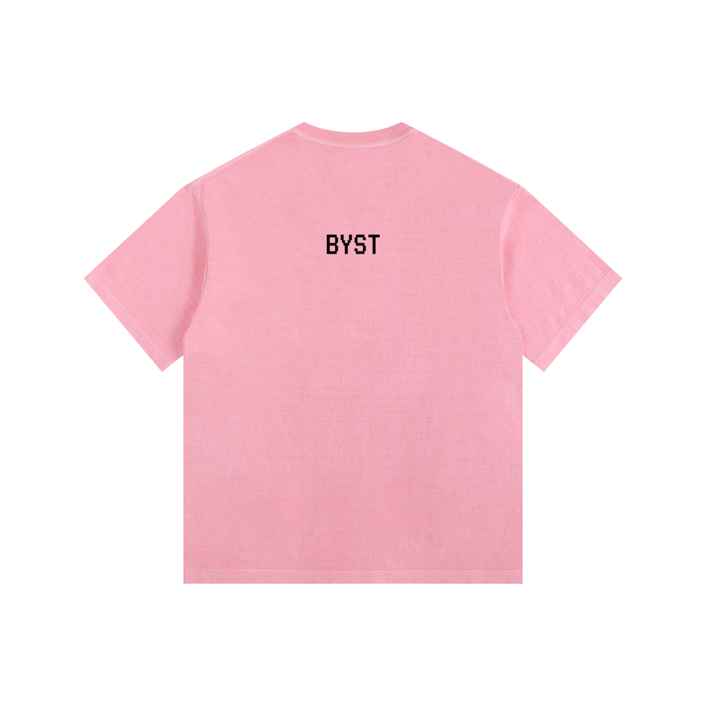 Vintage Washed Oversized Tee- BYST X JESUS IS KING