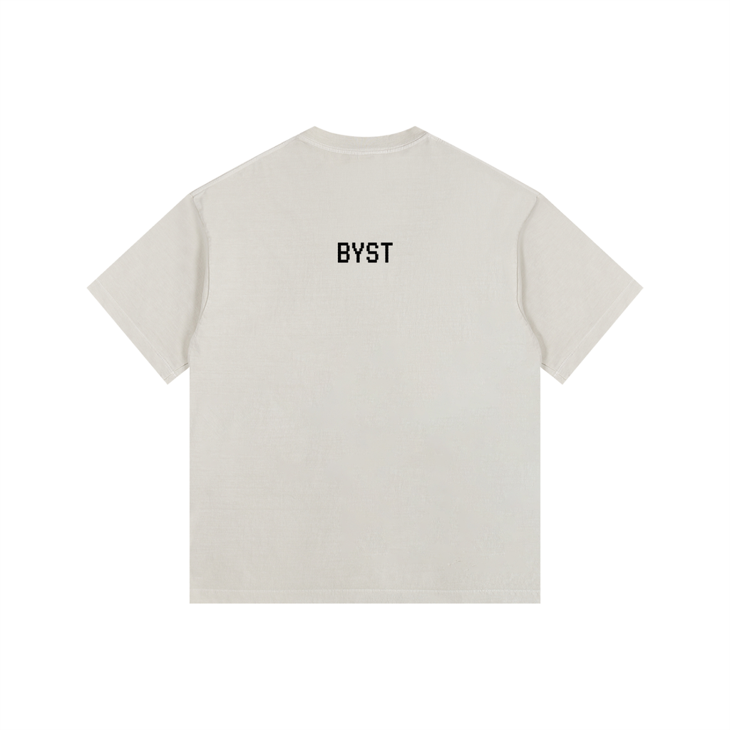 Vintage Washed Oversized Tee- BYST X JESUS IS KING