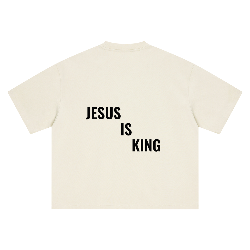 Boxy Oversized Tee- BYST X JESUS IS KING