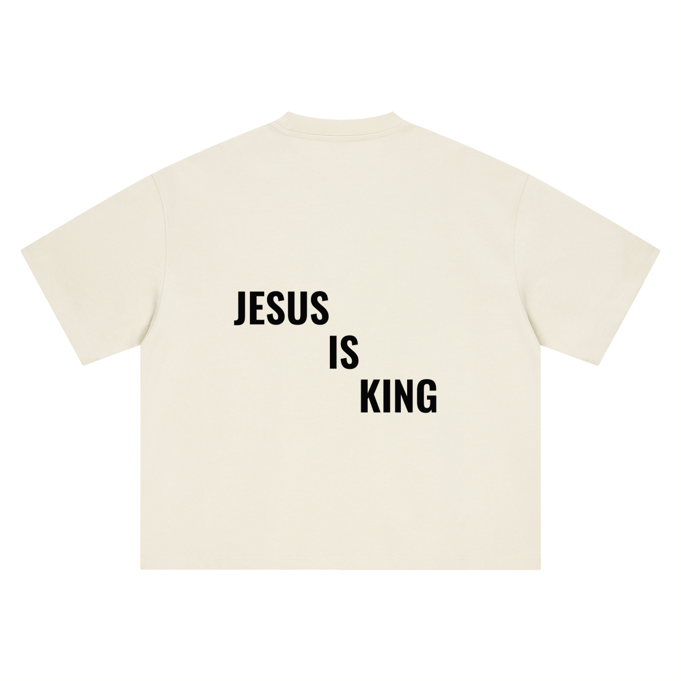 Boxy Oversized Tee- BYST X JESUS IS KING