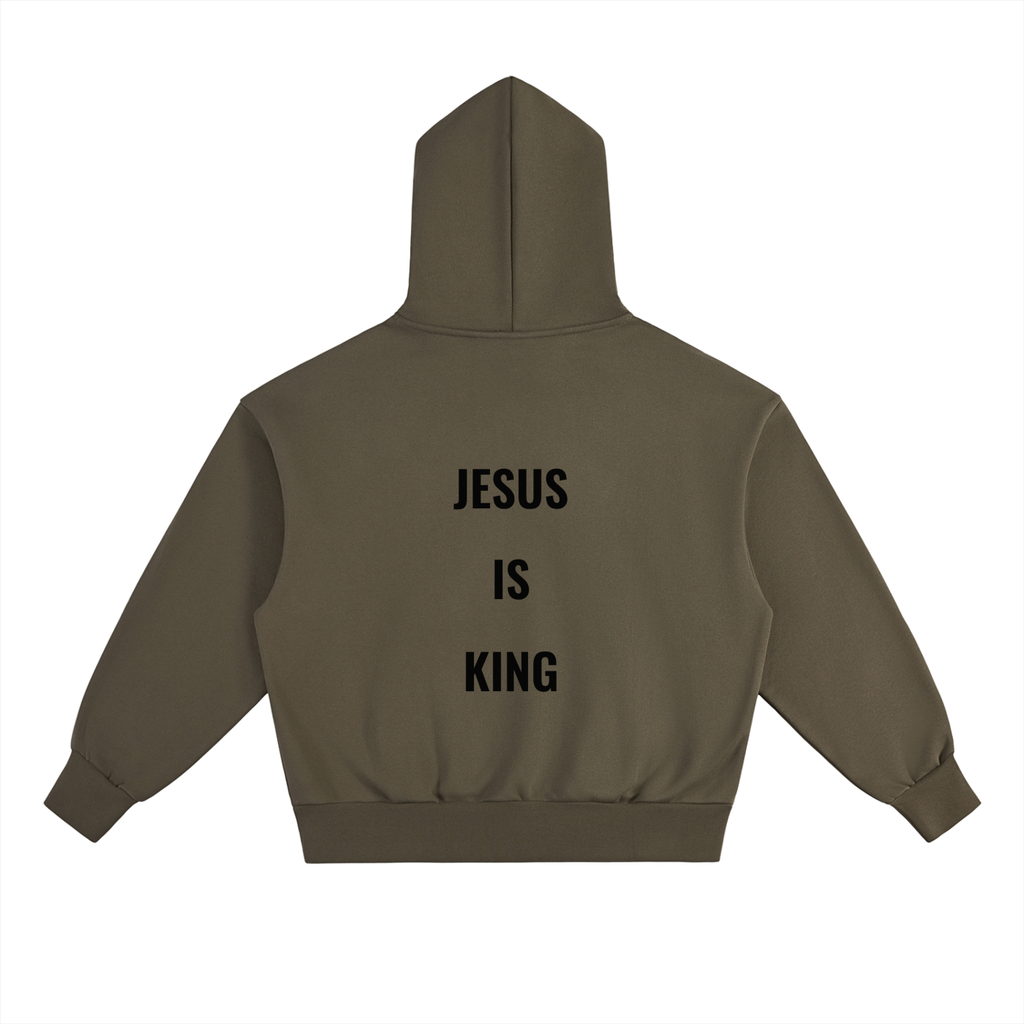Heavyweight Fleece Hoodie- BYST X JESUS IS KING