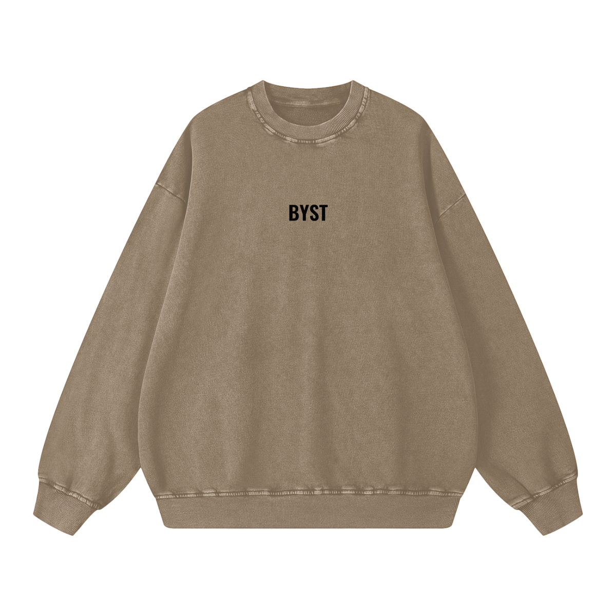 Snow Washed Oversized Sweatshirt- BYST X JESUS IS KING