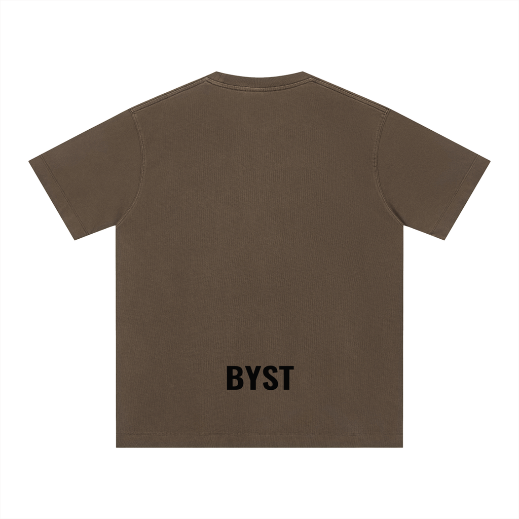 Vintage Washed Boxy Tee- BYST X JESUS IS KING