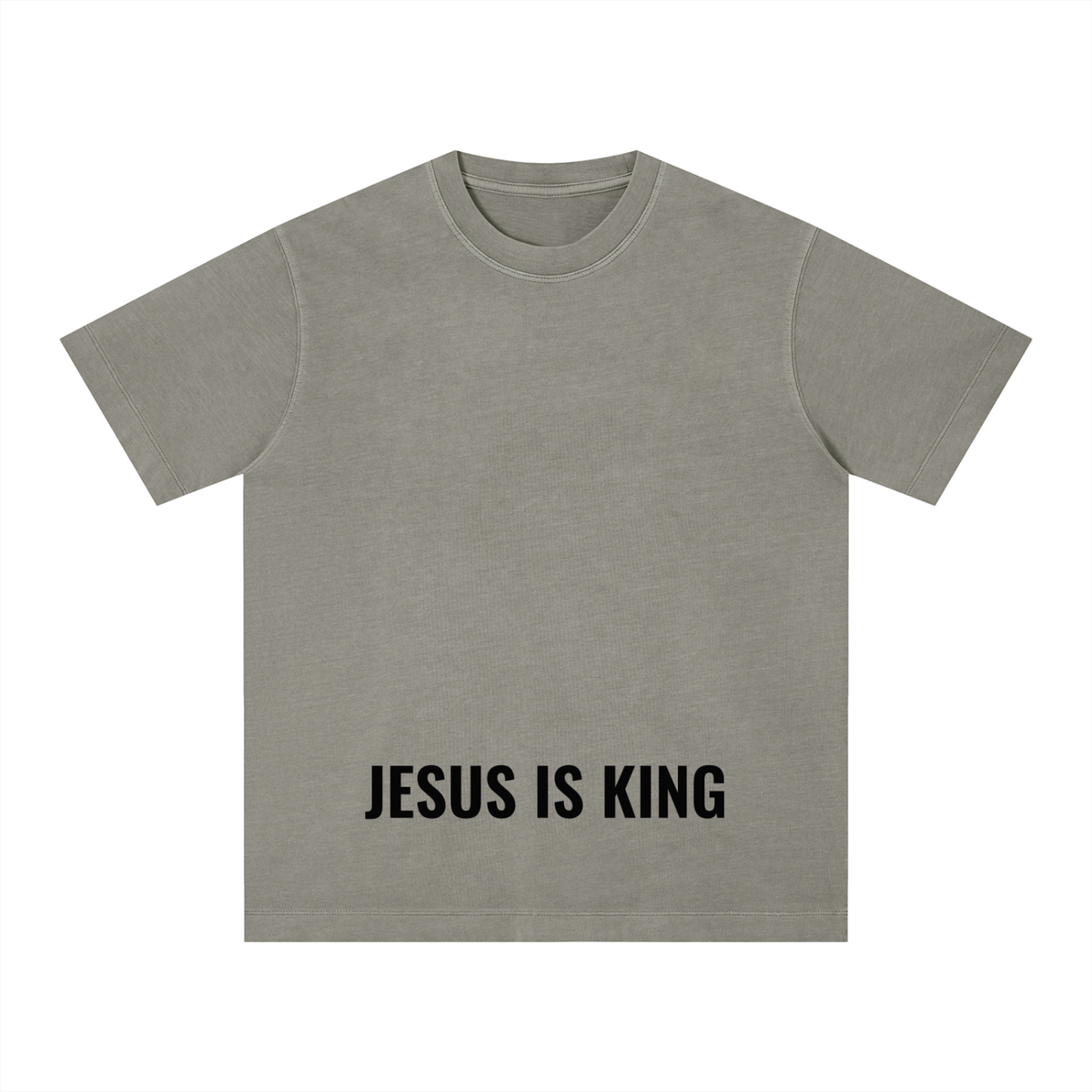 Vintage Washed Boxy Tee- BYST X JESUS IS KING