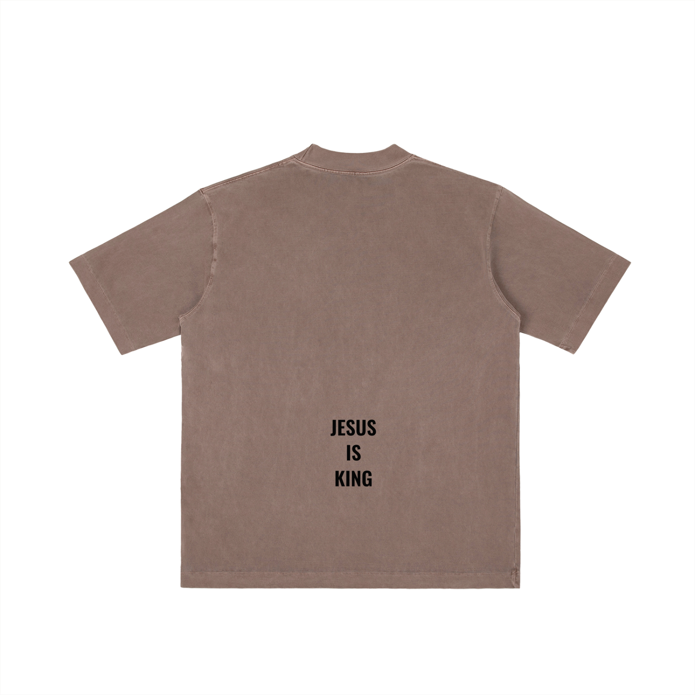 Vintage Washed Drop Shoulder Tee- BYST X JESUS IS KING