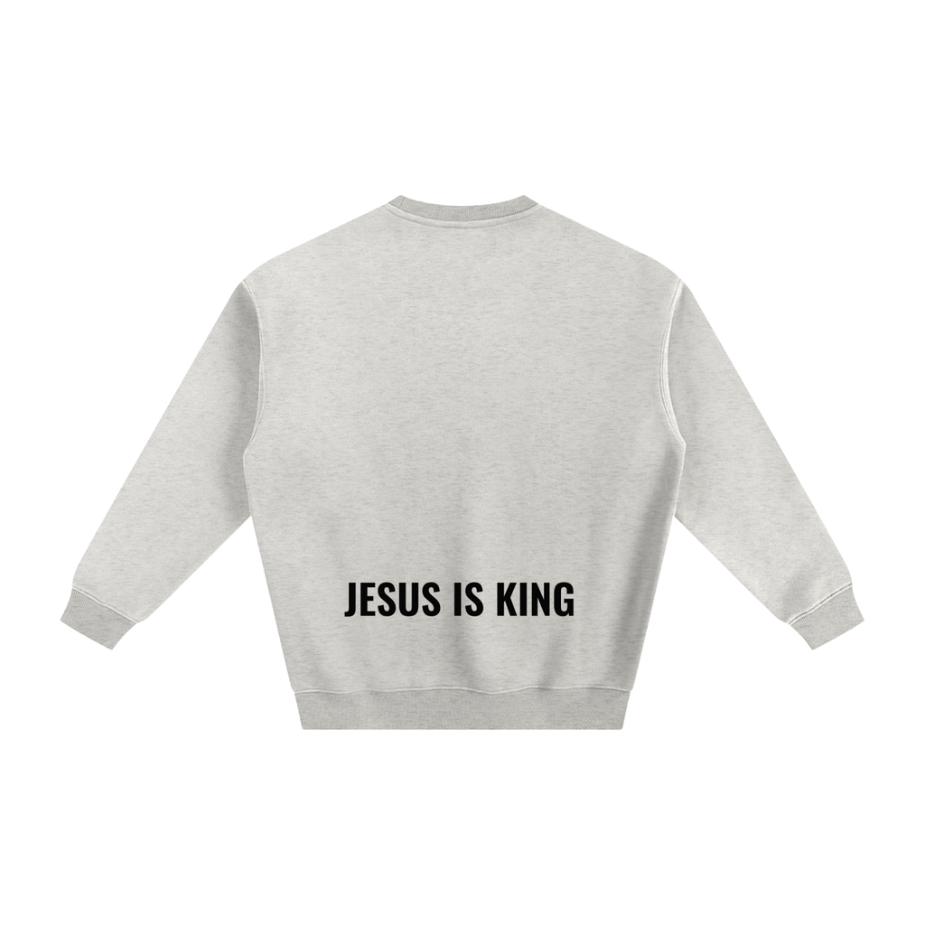 Fleeced Sweatshirt- BYST X JESUS IS KING