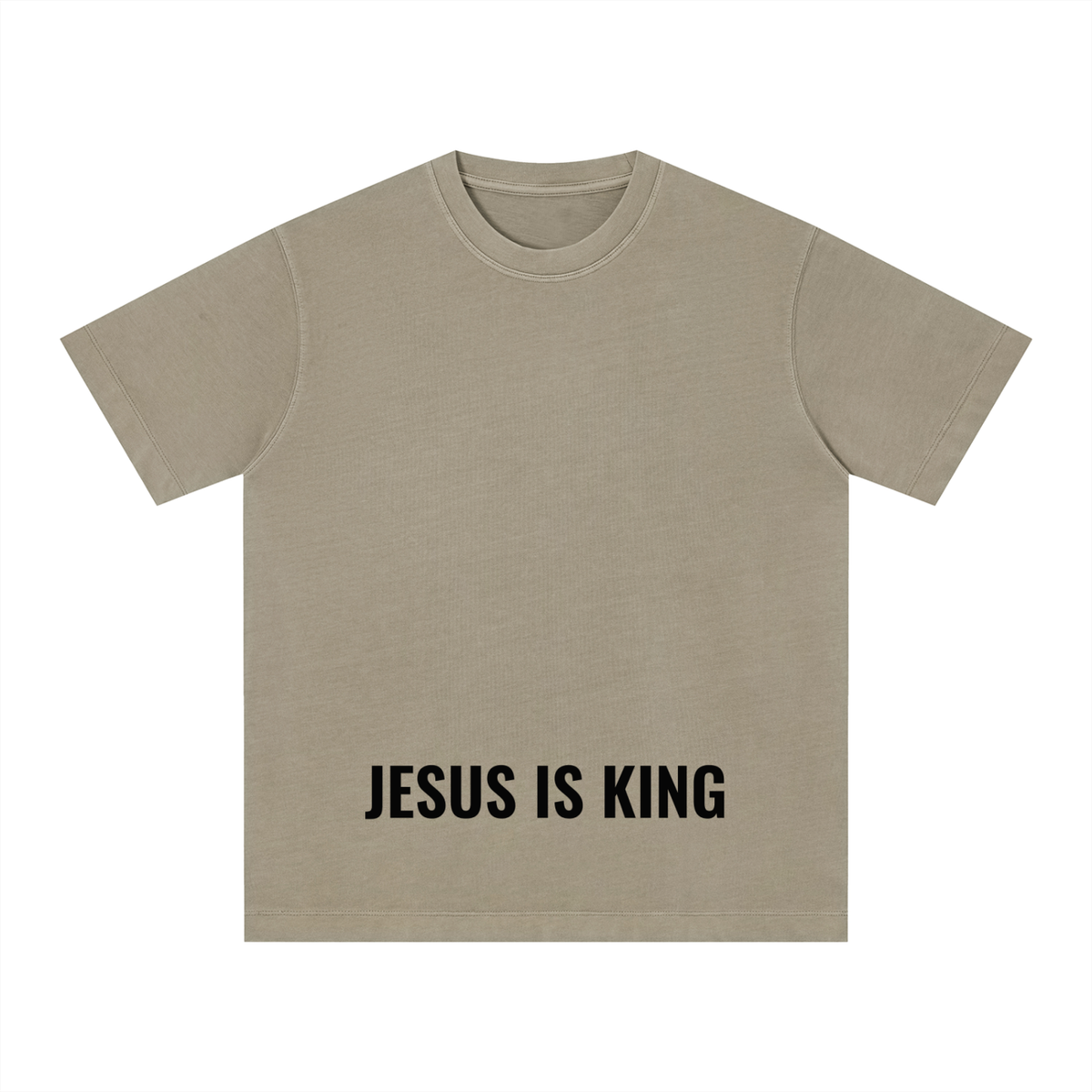 Vintage Washed Boxy Tee- BYST X JESUS IS KING