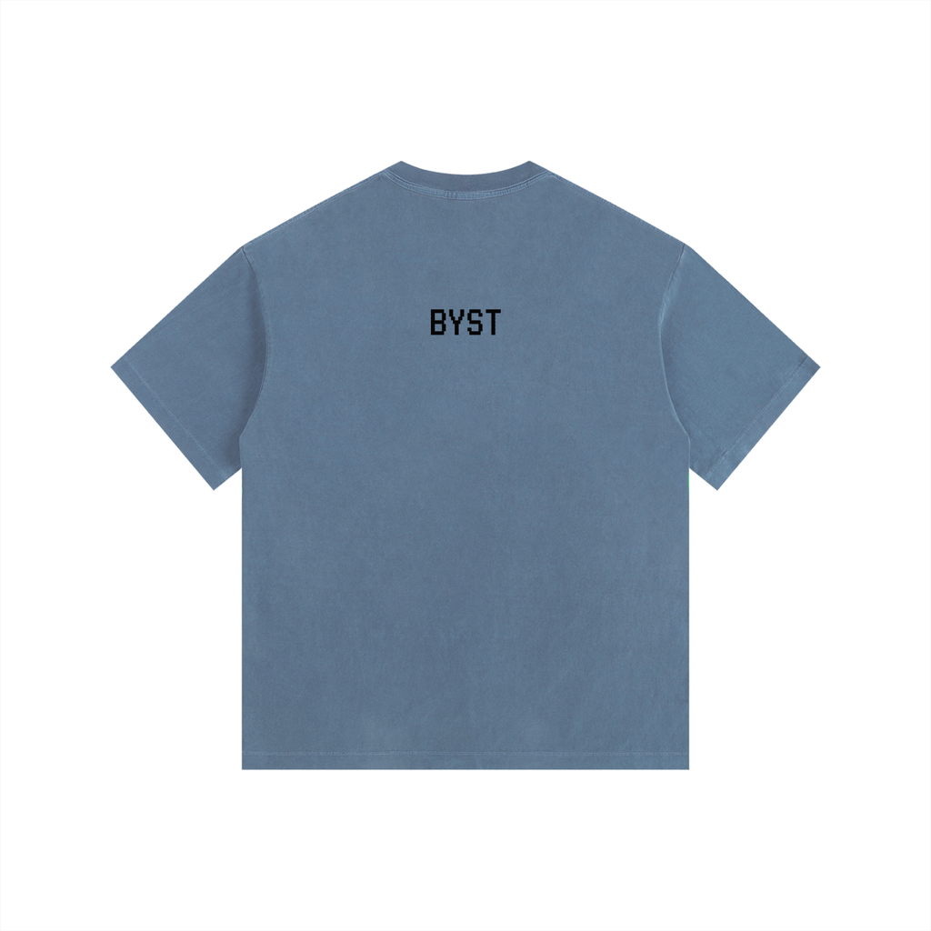 Vintage Washed Oversized Tee- BYST X JESUS IS KING