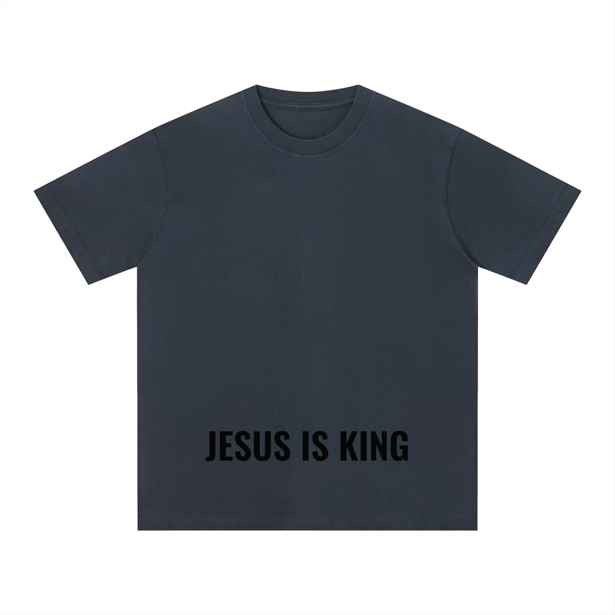 Vintage Washed Boxy Tee- BYST X JESUS IS KING