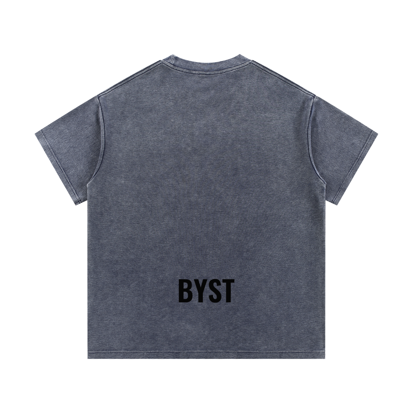 Mineral Washed Waffle Knit Tee- BYST X JESUS IS KING