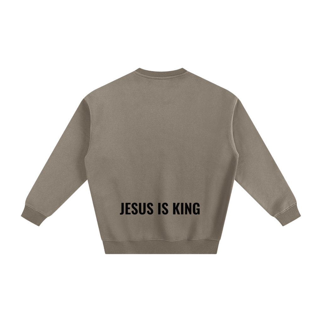 Fleeced Sweatshirt- BYST X JESUS IS KING