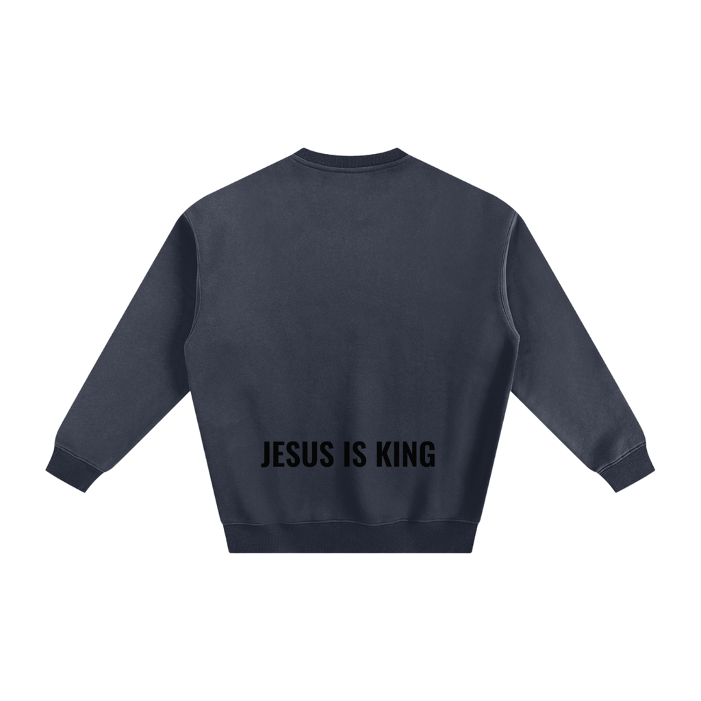 Fleeced Sweatshirt- BYST X JESUS IS KING