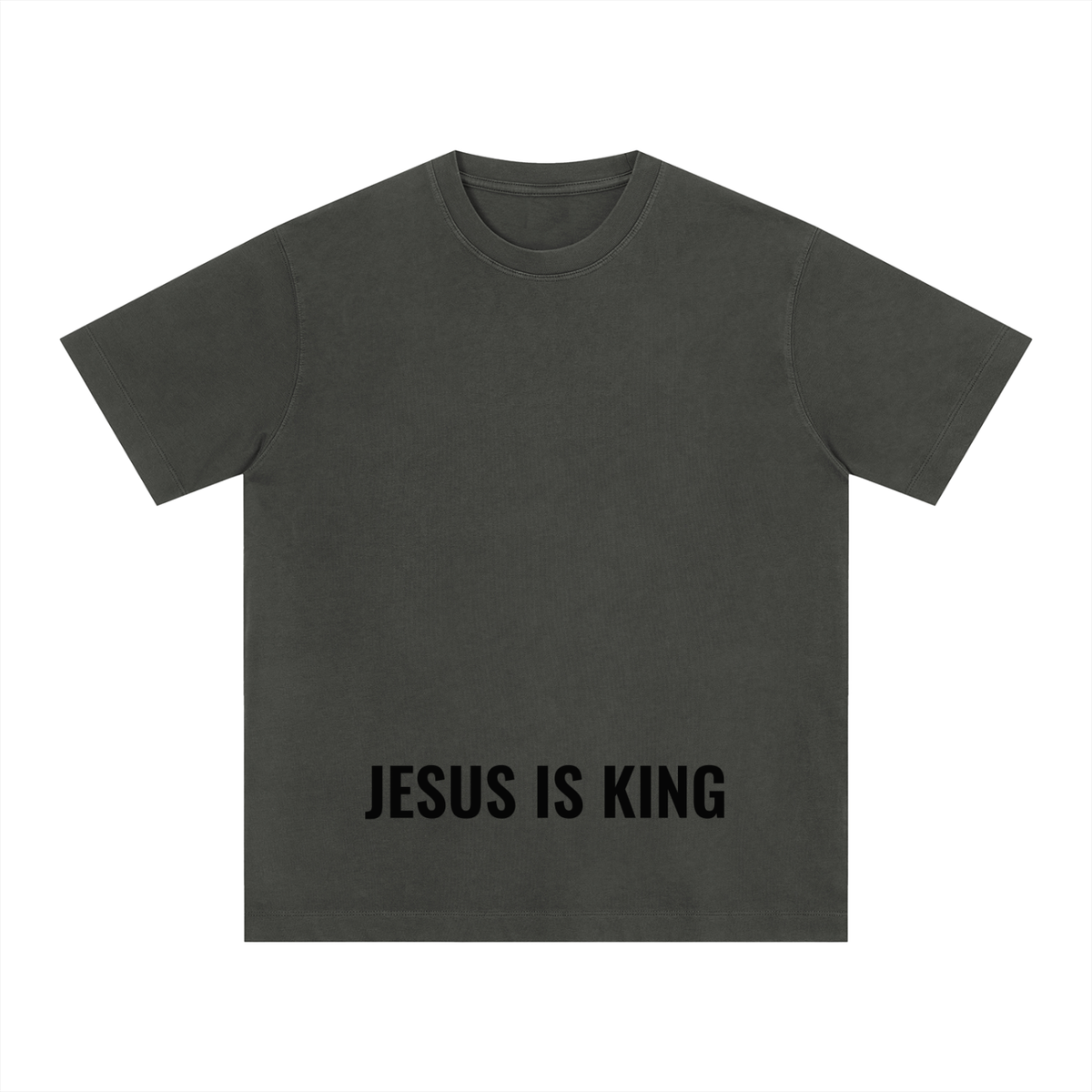 Vintage Washed Boxy Tee- BYST X JESUS IS KING