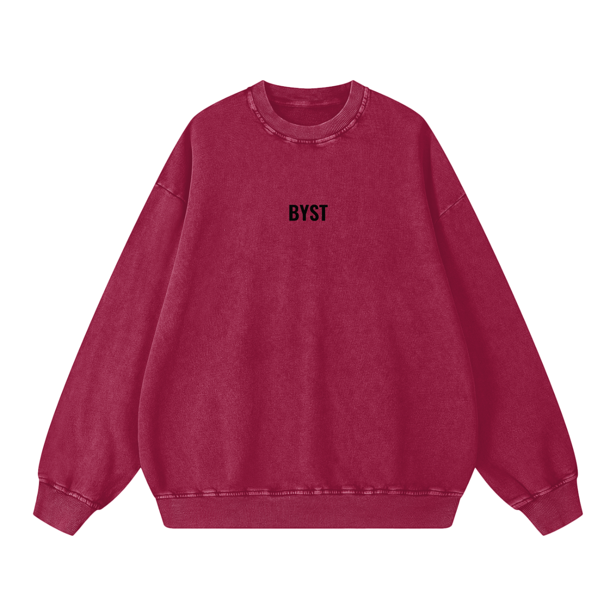 Snow Washed Oversized Sweatshirt- BYST X JESUS IS KING