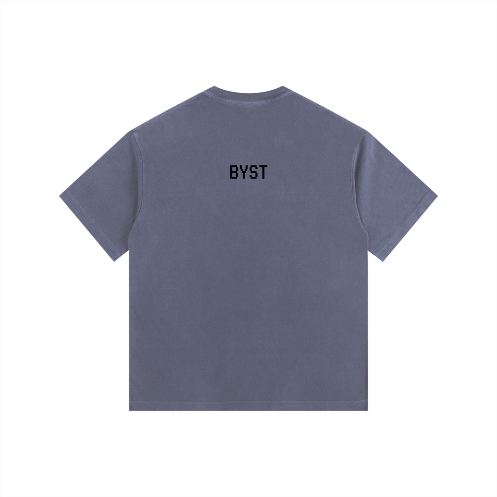 Vintage Washed Oversized Tee- BYST X JESUS IS KING