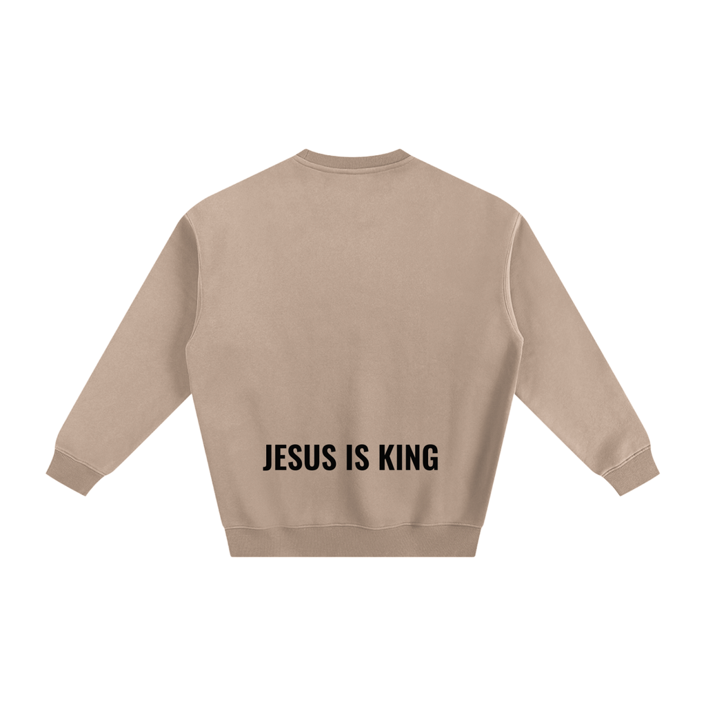 Fleeced Sweatshirt- BYST X JESUS IS KING