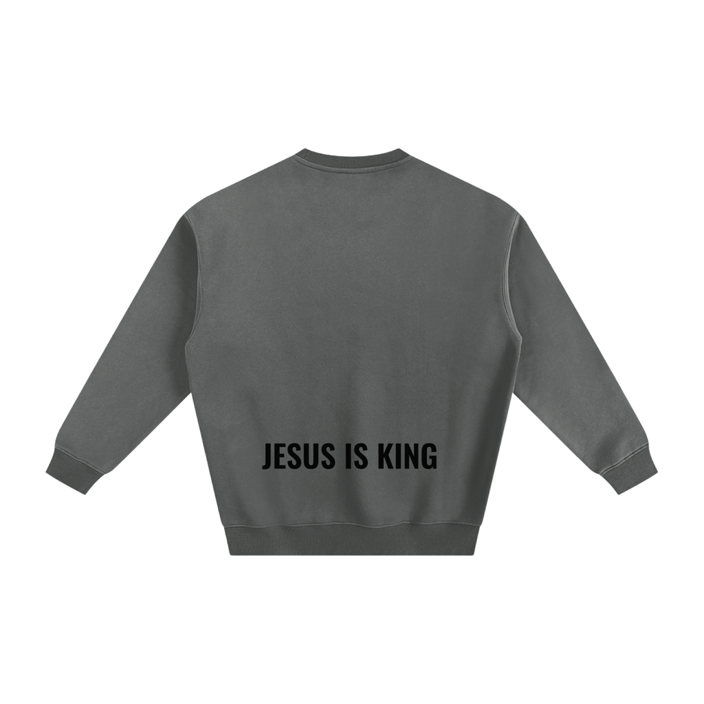 Fleeced Sweatshirt- BYST X JESUS IS KING