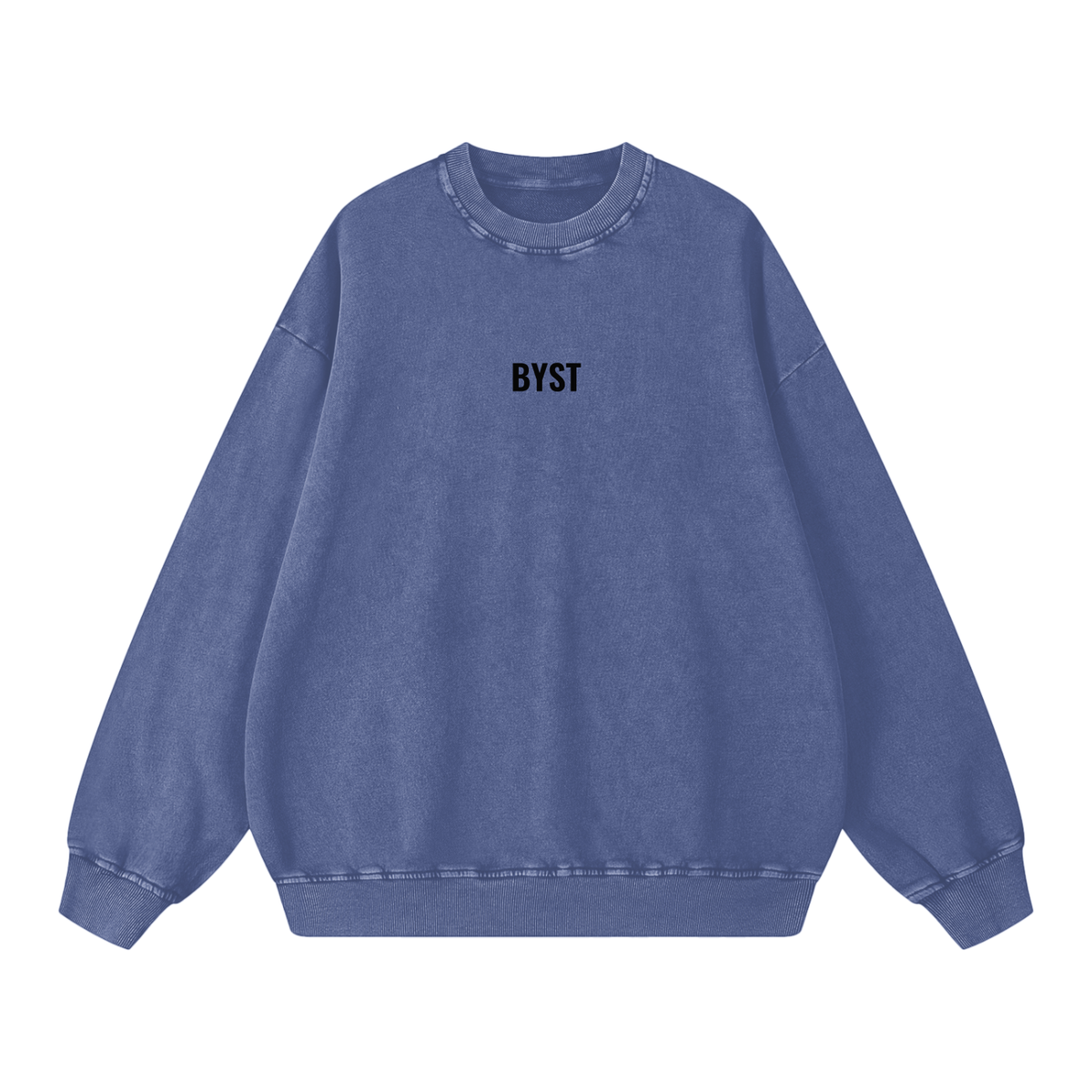 Snow Washed Oversized Sweatshirt- BYST X JESUS IS KING