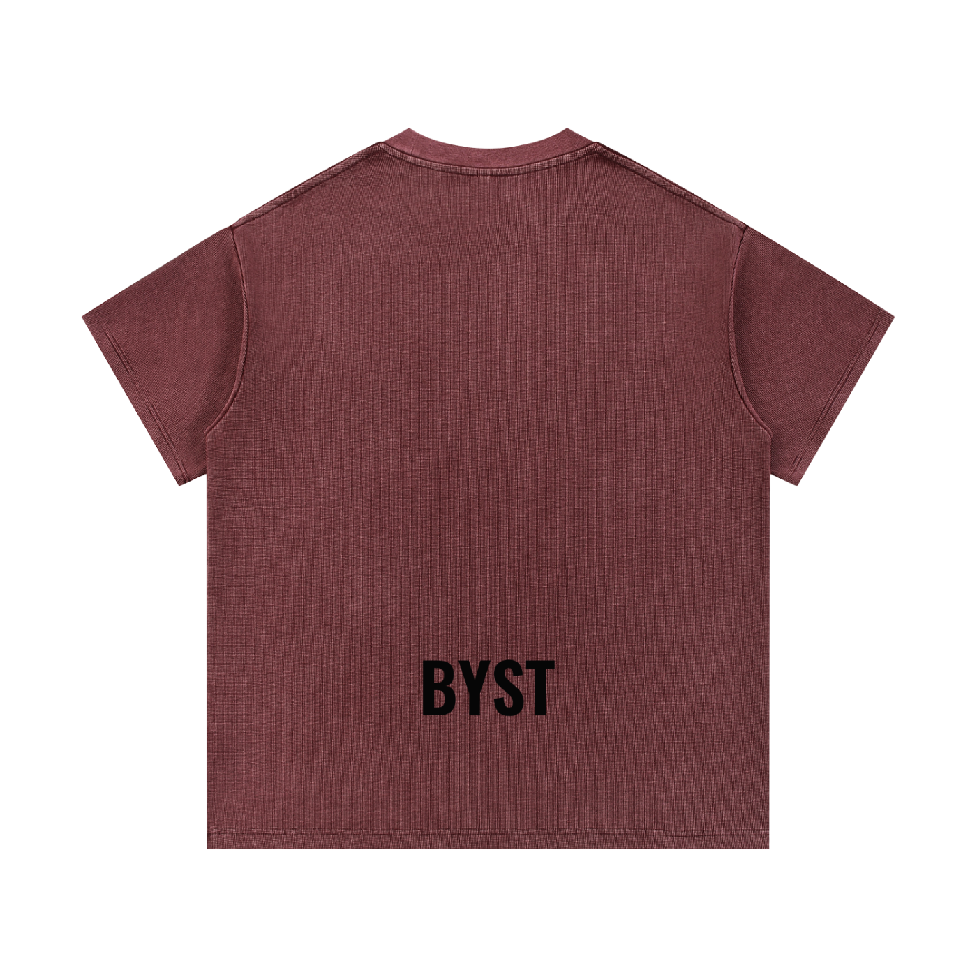 Mineral Washed Waffle Knit Tee- BYST X JESUS IS KING