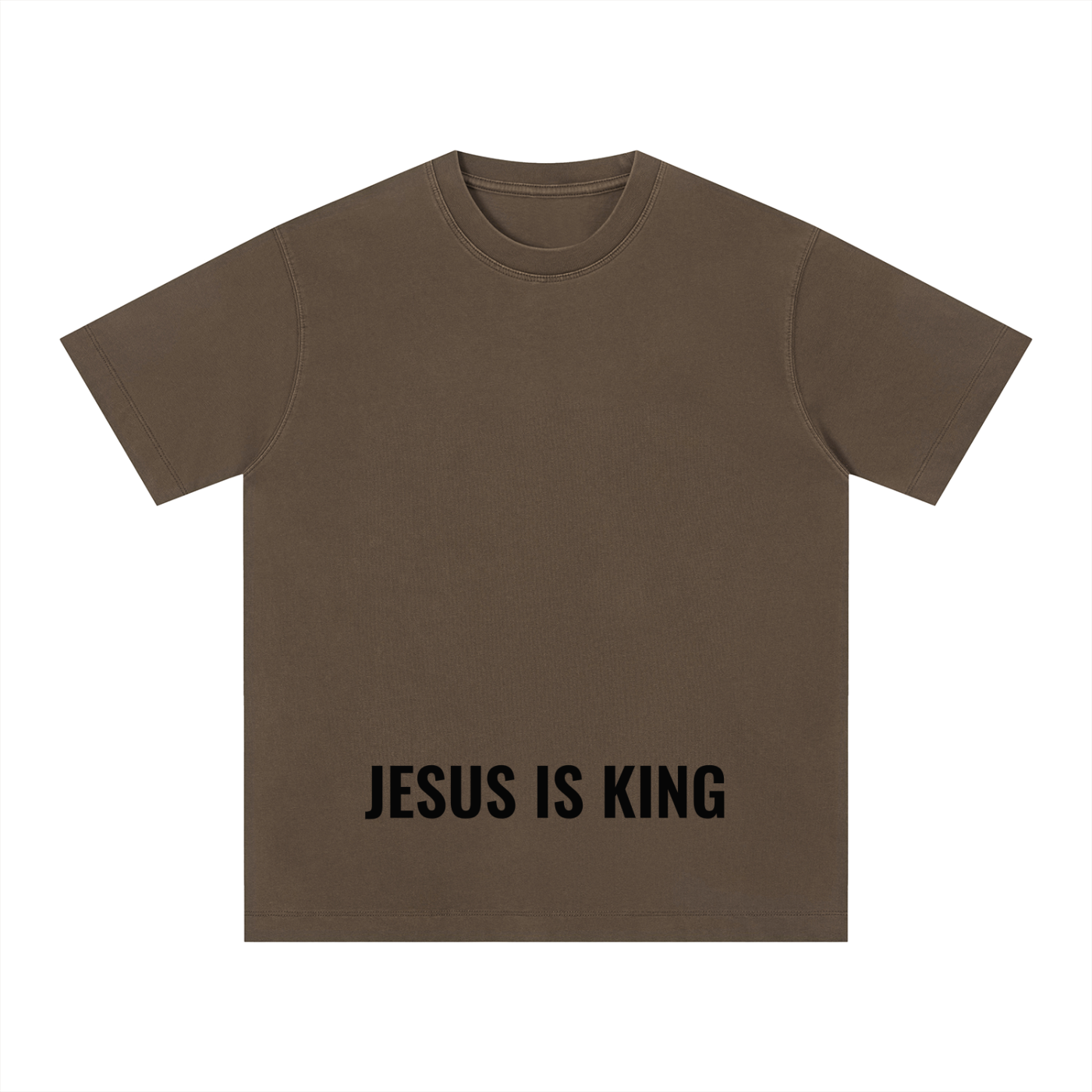Vintage Washed Boxy Tee- BYST X JESUS IS KING