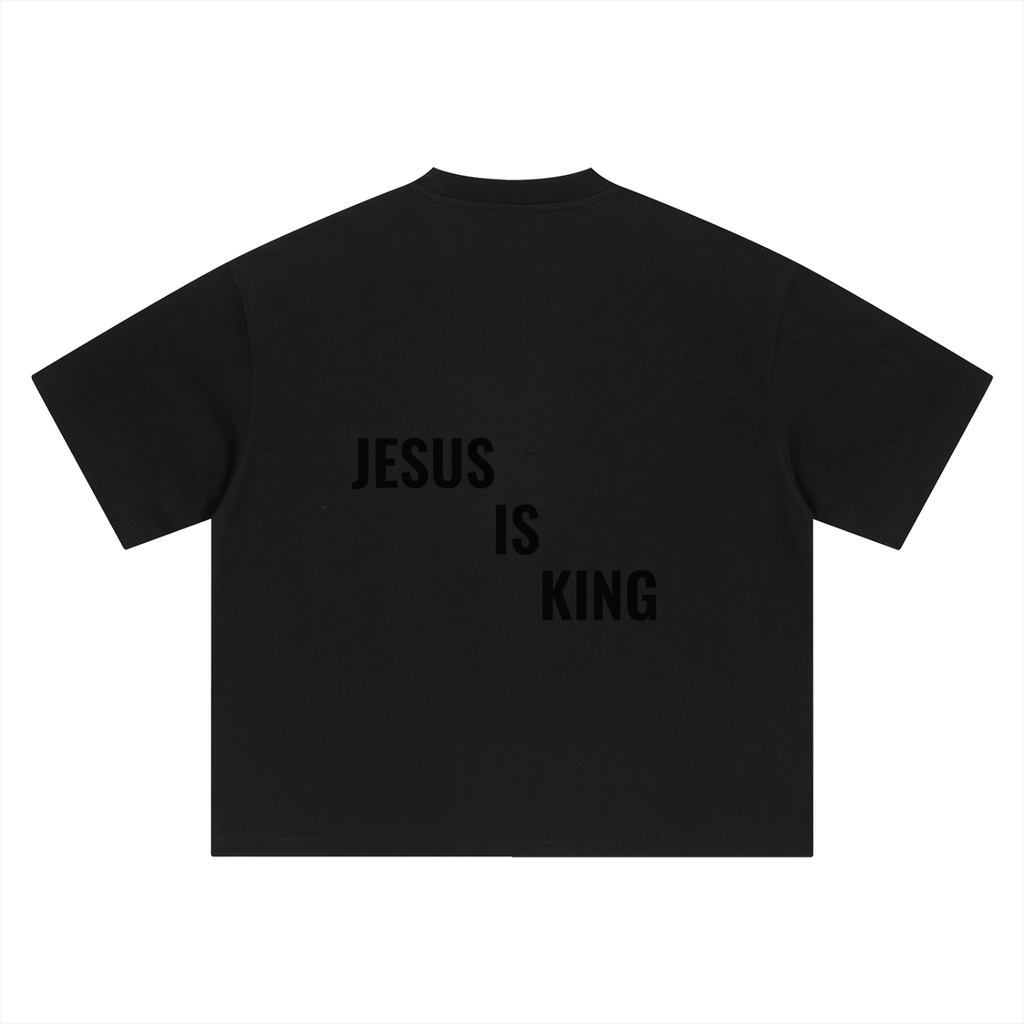 Boxy Oversized Tee- BYST X JESUS IS KING
