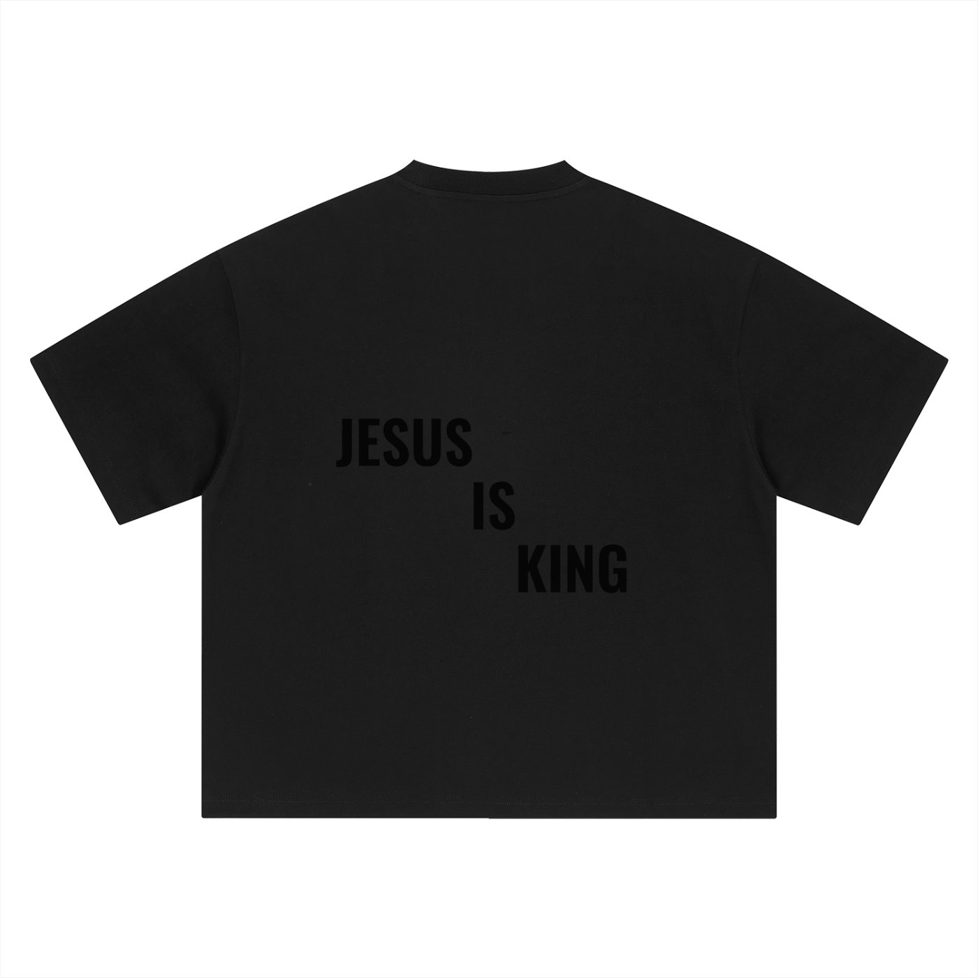 Boxy Oversized Tee- BYST X JESUS IS KING