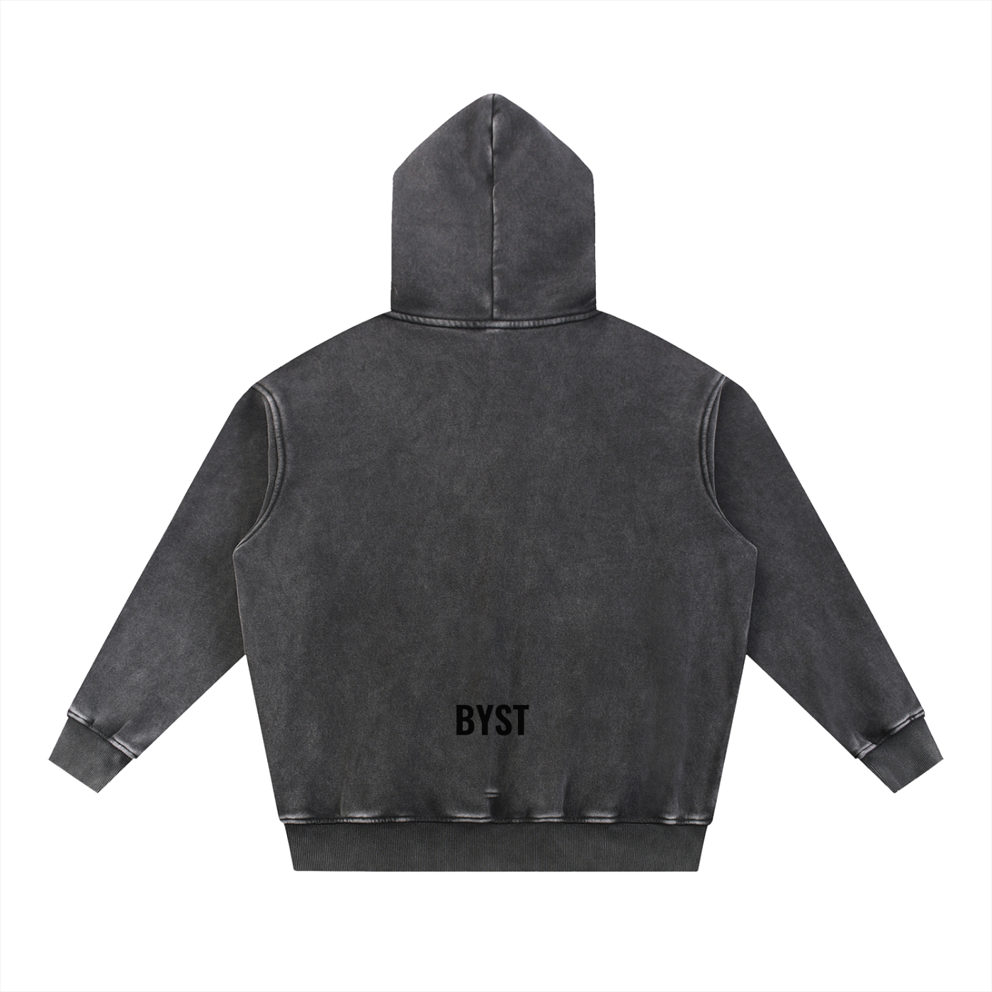Snow Washed Fleece Oversize Hoodie- BYST X JESUS IS KING
