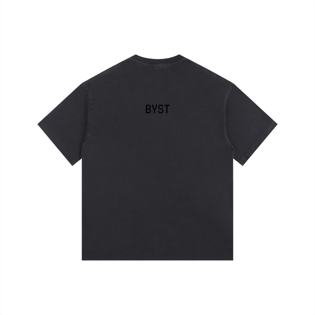 Vintage Washed Oversized Tee- BYST X JESUS IS KING